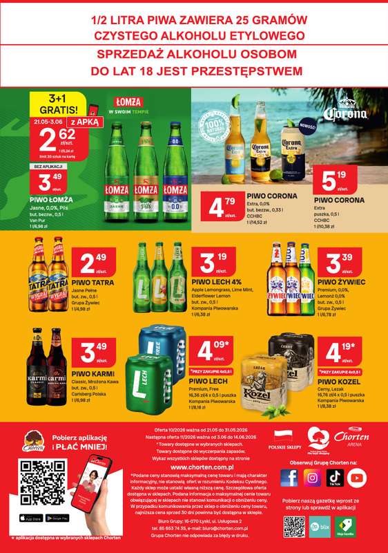 Chorten - gazetka promocyjna Gazetka Lubelskie, Łódzkie, Radom Market od czwartku 21.05 do niedzieli 31.05 - strona 4
