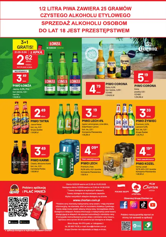 Chorten - gazetka promocyjna Gazetka Lubelskie, Łódzkie, Radom Market od czwartku 21.05 do niedzieli 31.05 - strona 4
