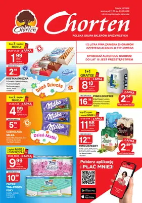 Chorten - gazetka promocyjna Gazetka Lubelskie, Łódzkie, Radom Market od czwartku 21.05 do niedzieli 31.05
