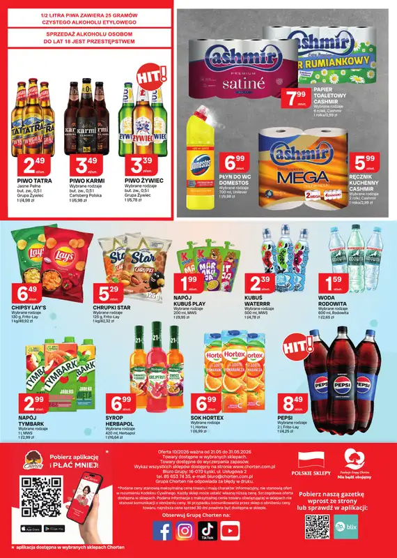 Chorten - gazetka promocyjna Gazetka Małopolska, Śląsk, Podkarpacie, Opolskie Market od czwartku 21.05 do niedzieli 31.05 - strona 4