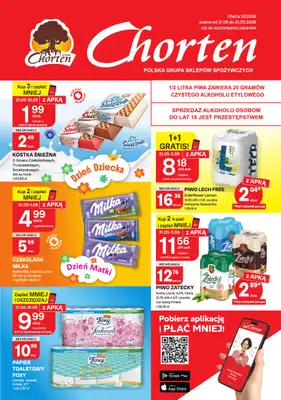 Chorten - gazetka promocyjna Gazetka Podlaskie Market od czwartku 21.05 do niedzieli 31.05