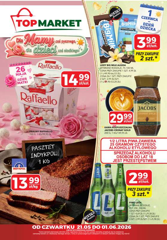 Top Market - gazetka promocyjna Gazetka od czwartku 21.05 do poniedziałku 01.06