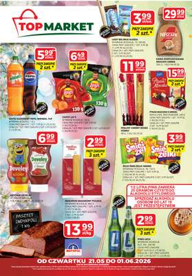 Top Market - gazetka promocyjna Gazetka od czwartku 21.05 do poniedziałku 01.06