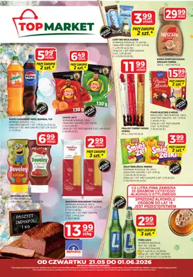 Top Market - gazetka promocyjna Gazetka od czwartku 21.05 do poniedziałku 01.06