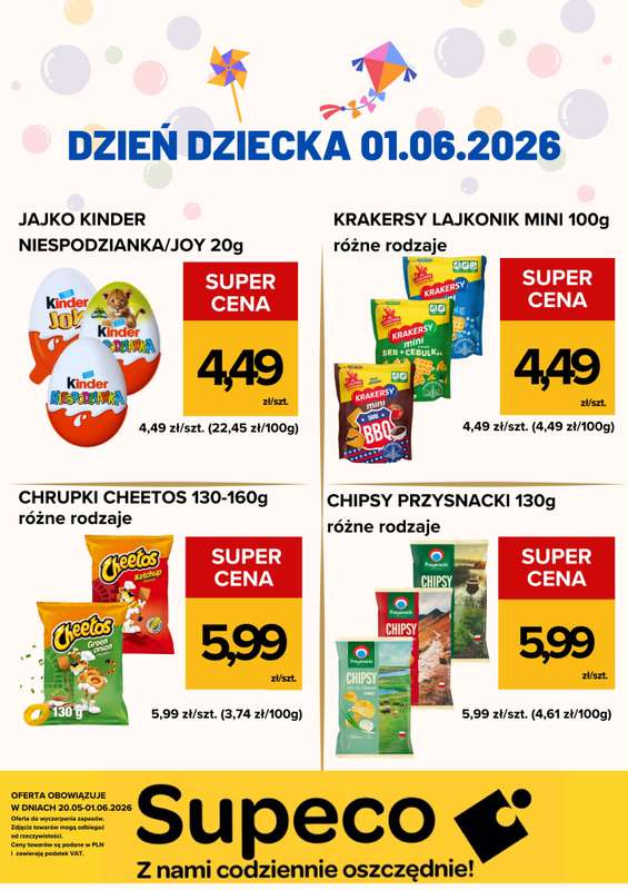 Supeco - gazetka promocyjna Dzień Dziecka od środy 20.05 do poniedziałku 01.06 - strona 4