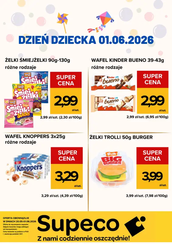 Supeco - gazetka promocyjna Dzień Dziecka od środy 20.05 do poniedziałku 01.06 - strona 2