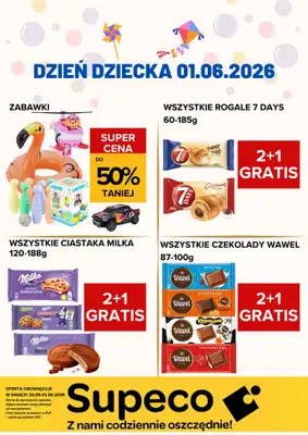 Supeco - gazetka promocyjna Dzień Dziecka od środy 20.05 do poniedziałku 01.06