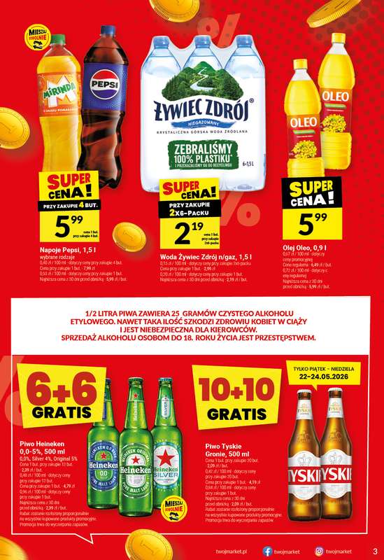 Twój Market - gazetka promocyjna Gazetka od środy 20.05 do wtorku 26.05 - strona 3