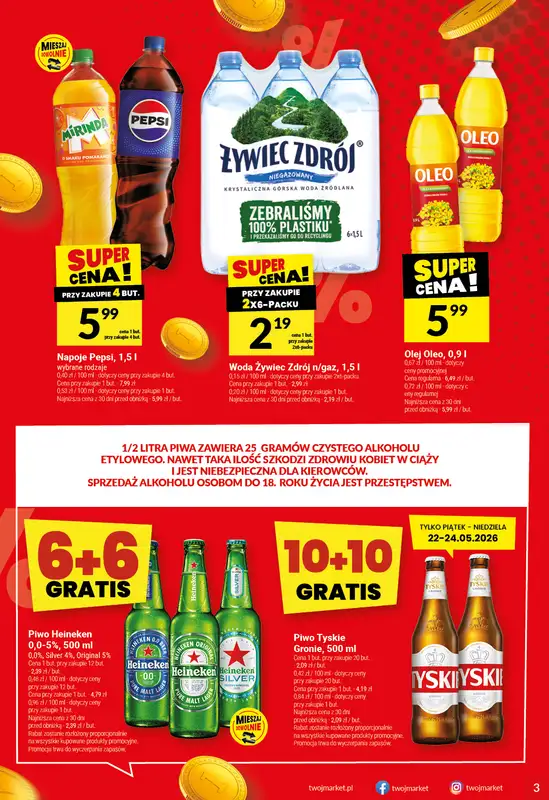 Twój Market - gazetka promocyjna Gazetka od środy 20.05 do wtorku 26.05 - strona 3