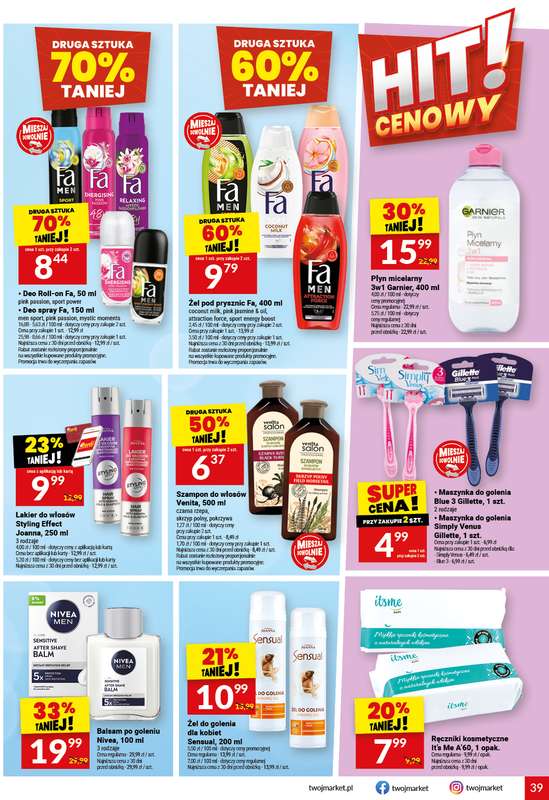 Twój Market - gazetka promocyjna Gazetka od środy 20.05 do wtorku 26.05 - strona 39
