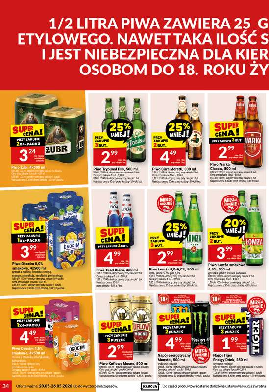 Twój Market - gazetka promocyjna Gazetka od środy 20.05 do wtorku 26.05 - strona 34