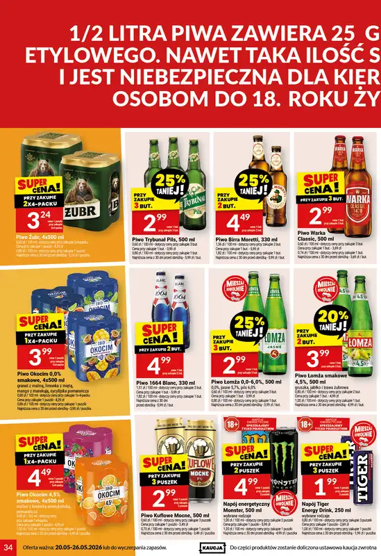 Twój Market - gazetka promocyjna Gazetka od środy 20.05 do wtorku 26.05 - strona 34