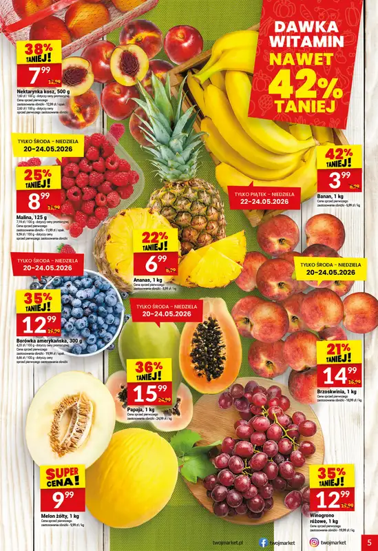 Twój Market - gazetka promocyjna Gazetka od środy 20.05 do wtorku 26.05 - strona 5