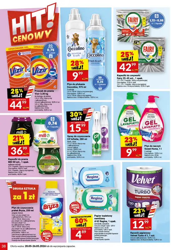 Twój Market - gazetka promocyjna Gazetka od środy 20.05 do wtorku 26.05 - strona 38