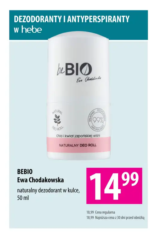 Hebe - gazetka promocyjna Dezodoranty i antyperspiranty na promocji! od wtorku 19.05 do wtorku 02.06 - strona 3