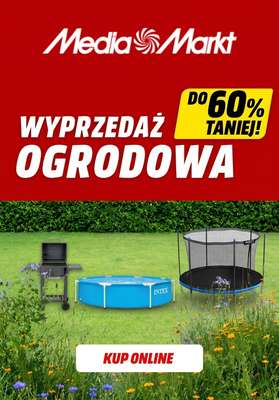Media Markt - gazetka promocyjna Do -60% wyprzedaż ogrodowa od wtorku 19.05 do niedzieli 24.05