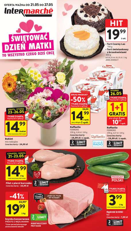 Intermarche - gazetka promocyjna Gazetka od czwartku 21.05 do środy 27.05