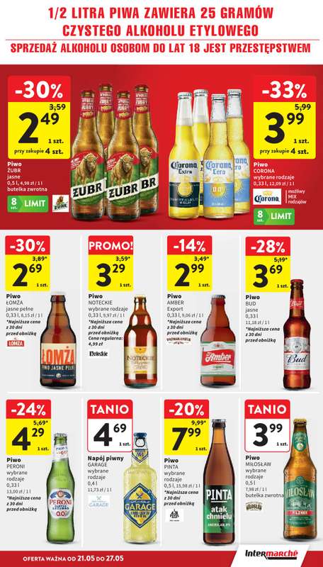 Intermarche - gazetka promocyjna Gazetka od czwartku 21.05 do środy 27.05 - strona 37
