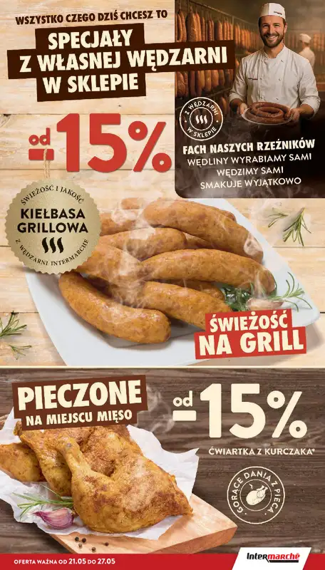 Intermarche - gazetka promocyjna Gazetka od czwartku 21.05 do środy 27.05 - strona 15