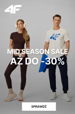 4F - gazetka promocyjna Wiosenne promocje do -30% od wtorku 19.05 