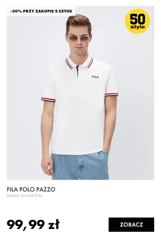 50 style - gazetka promocyjna Koszulki polo i szorty: -30% przy zakupie 2 szt. od wtorku 19.05  - strona 7
