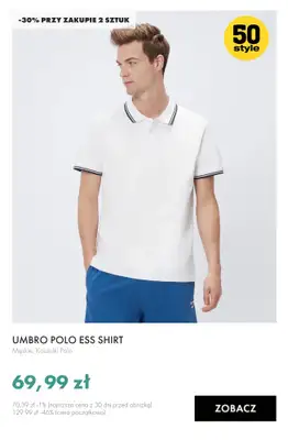50 style - gazetka promocyjna Koszulki polo i szorty: -30% przy zakupie 2 szt. od wtorku 19.05  - strona 6