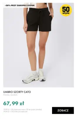 50 style - gazetka promocyjna Koszulki polo i szorty: -30% przy zakupie 2 szt. od wtorku 19.05  - strona 9