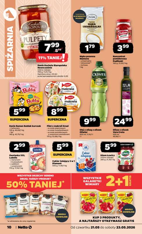 Netto - gazetka promocyjna Gazetka Spożywcza od czwartku 21.05 do soboty 23.05 - strona 10