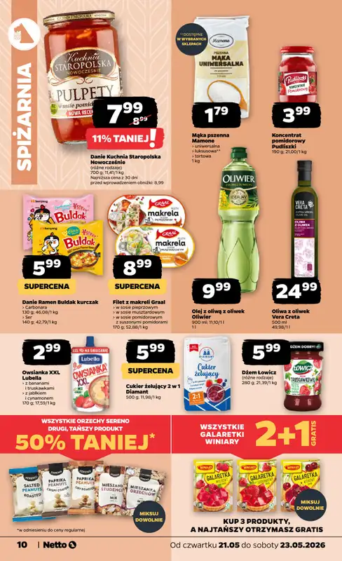 Netto - gazetka promocyjna Gazetka Spożywcza od czwartku 21.05 do soboty 23.05 - strona 10