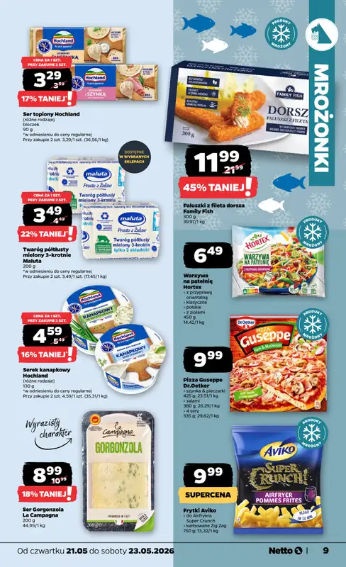Netto - gazetka promocyjna Gazetka Spożywcza od czwartku 21.05 do soboty 23.05 - strona 9
