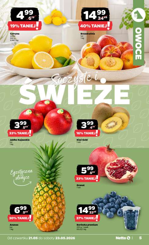 Netto - gazetka promocyjna Gazetka Spożywcza  do soboty 23.05 - strona 5