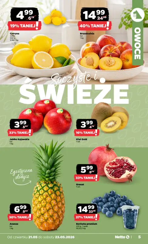 Netto - gazetka promocyjna Gazetka Spożywcza od czwartku 21.05 do soboty 23.05 - strona 5