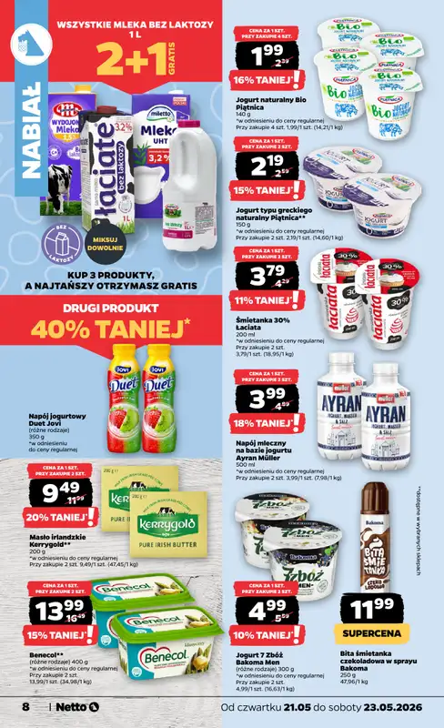 Netto - gazetka promocyjna Gazetka Spożywcza od czwartku 21.05 do soboty 23.05 - strona 8