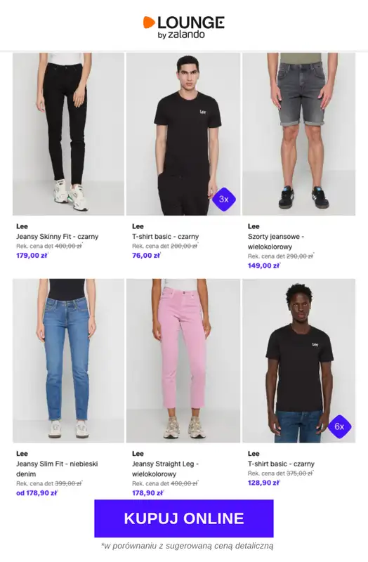 Lounge by Zalando - gazetka promocyjna Do -73% Lee od wtorku 19.05 do piątku 22.05 - strona 5