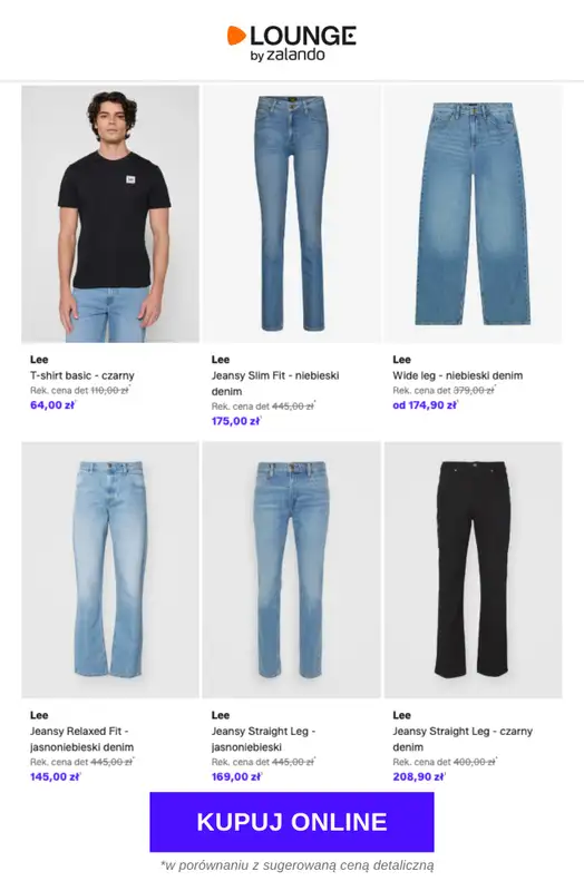 Lounge by Zalando - gazetka promocyjna Do -73% Lee od wtorku 19.05 do piątku 22.05 - strona 9