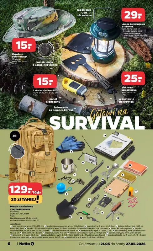 Netto - gazetka promocyjna Inspiracje tygodnia Dzień Dziecka  do środy 27.05 - strona 6