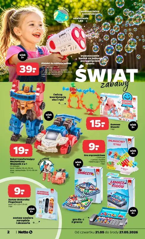 Netto - gazetka promocyjna Inspiracje tygodnia Dzień Dziecka  do środy 27.05 - strona 2