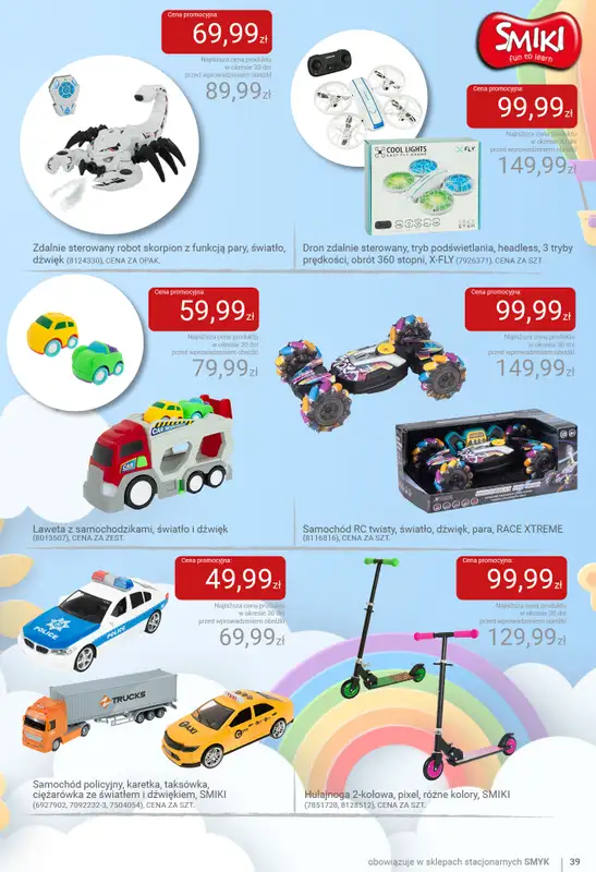 Smyk - gazetka promocyjna Dzień Dziecka - katalog od wtorku 19.05 do poniedziałku 01.06 - strona 39