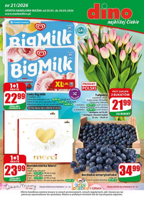 Dino - gazetka promocyjna Gazetka 21 / 2026 od środy 20.05 do wtorku 26.05