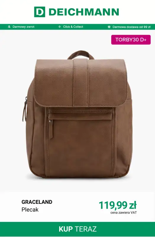 Deichmann - gazetka promocyjna Torby i plecaki -20% | Deichmann PLUS -30% od wtorku 19.05 do niedzieli 31.05 - strona 9