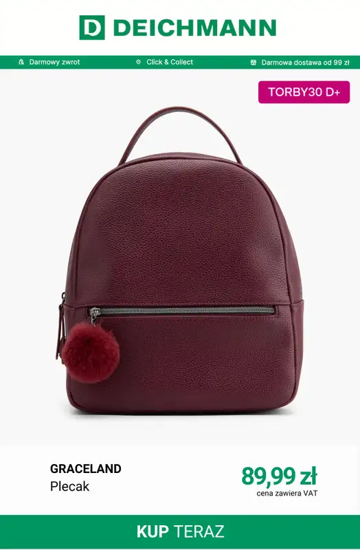 Deichmann - gazetka promocyjna Torby i plecaki -20% | Deichmann PLUS -30% od wtorku 19.05 do niedzieli 31.05 - strona 7
