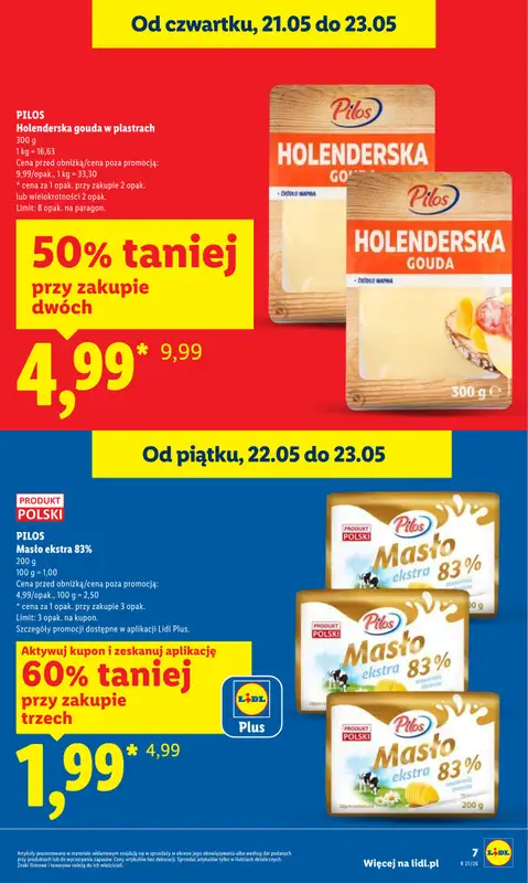Lidl - gazetka promocyjna Oferta od czwartku od czwartku 21.05 do soboty 23.05 - strona 7