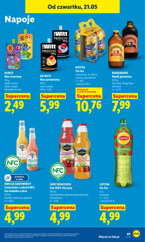 Lidl - gazetka promocyjna Oferta od czwartku od czwartku 21.05 do soboty 23.05 - strona 75