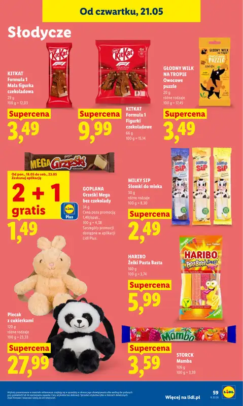 Lidl - gazetka promocyjna Oferta od czwartku od czwartku 21.05 do soboty 23.05 - strona 65