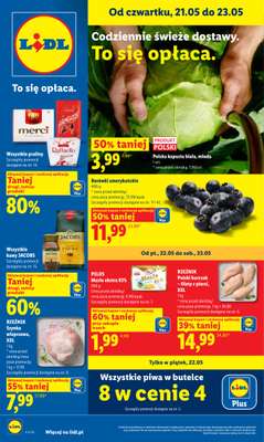 Lidl - gazetka promocyjna Oferta od czwartku od czwartku 21.05 do soboty 23.05