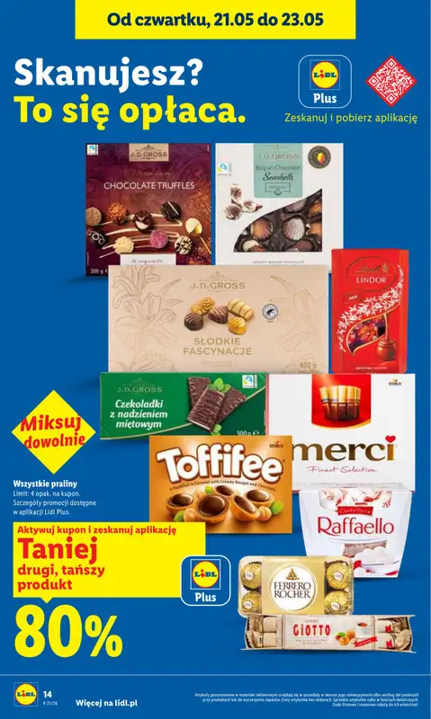 Lidl - gazetka promocyjna Oferta od czwartku od czwartku 21.05 do soboty 23.05 - strona 14