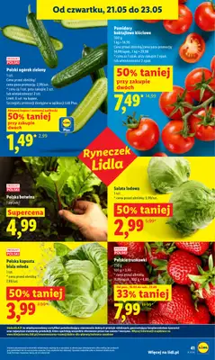 Lidl - gazetka promocyjna Oferta od czwartku od czwartku 21.05 do soboty 23.05 - strona 41