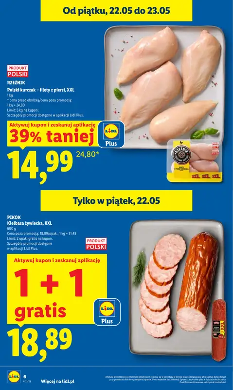 Lidl - gazetka promocyjna Oferta od czwartku od czwartku 21.05 do soboty 23.05 - strona 6