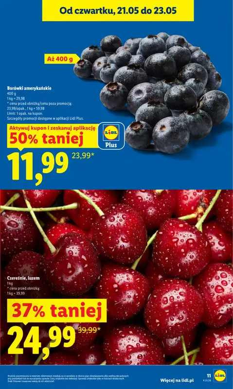 Lidl - gazetka promocyjna Oferta od czwartku od czwartku 21.05 do soboty 23.05 - strona 11