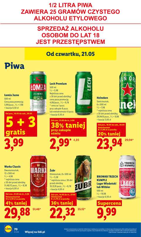 Lidl - gazetka promocyjna Oferta od czwartku od czwartku 21.05 do soboty 23.05 - strona 76